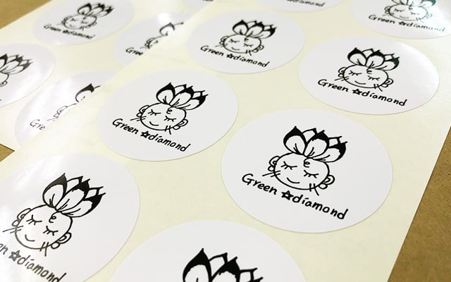 テイクアウトドリンク用ロゴシール