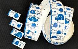 ラベラーロールシール お化け