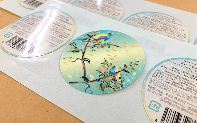 フレグランスミスト容器用ラベル