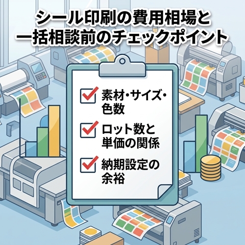 シール印刷の費用相場と一括相談前のチェックポイント